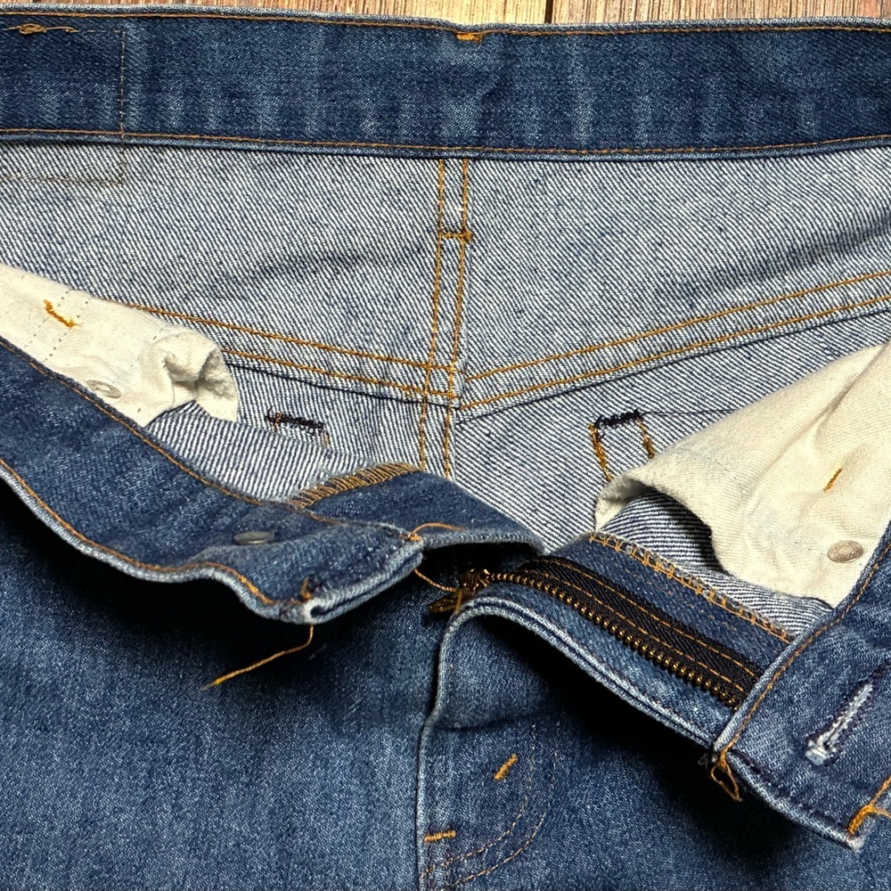 Vintage Levi’s 717-0613 Jeans 30x29 Made in USA Straight Leg Classic Denim 70’s - Picture 10 of 15